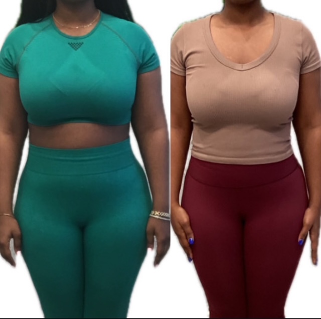 Before and after weight loss front view transformation