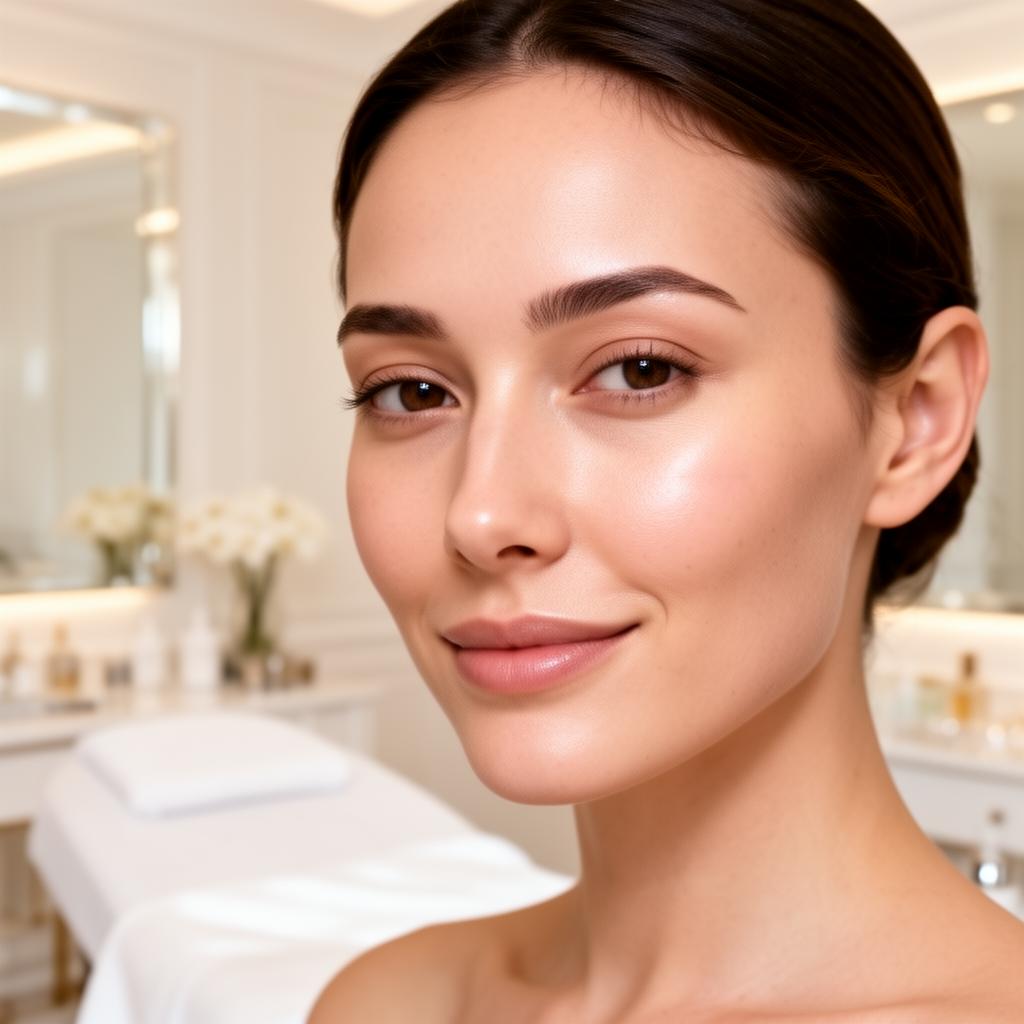 Client with smooth, refreshed skin after neurotoxin treatment